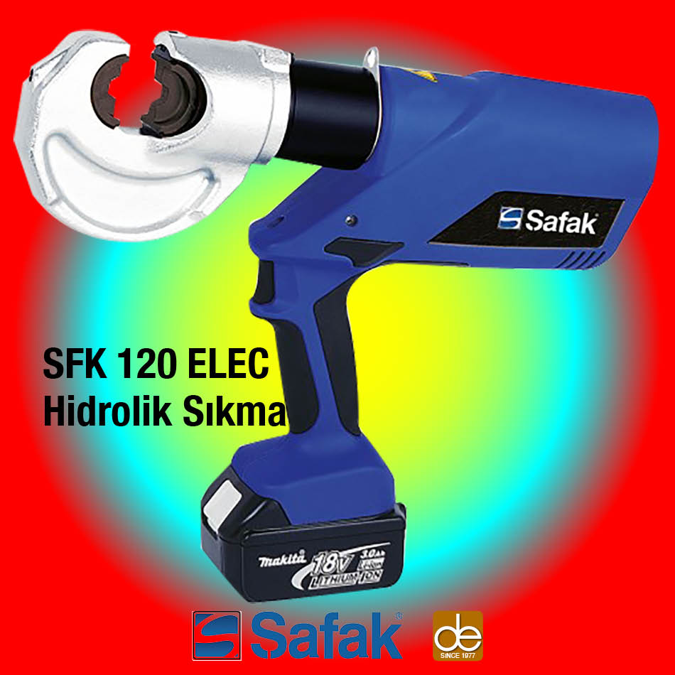 SFK 120 ELEC Şarjlı Pabuç Sıkma